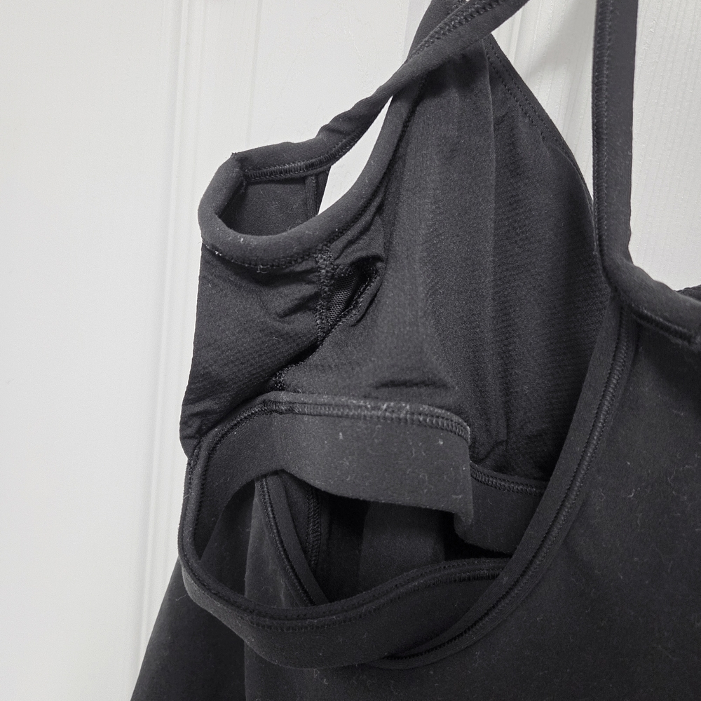 athleta vinyasa support strappy racerback v neck cami crop tank - Picture 6 of 8